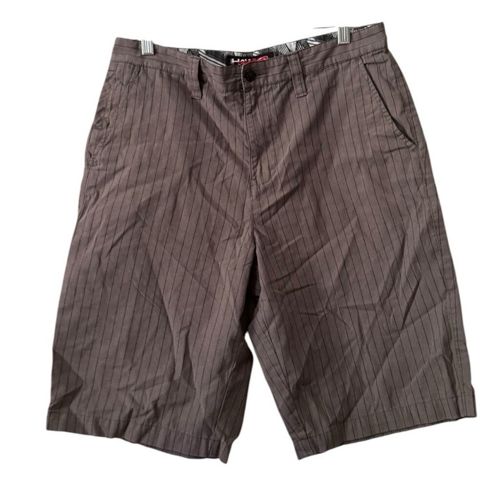 Tony Hawk Men Size 32 Board Shorts Striped Surfwear Grunge 2000s Y2K Punk